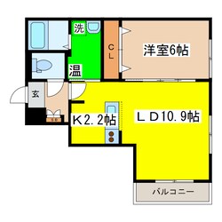 ブライズシーズン愛国東の物件間取画像